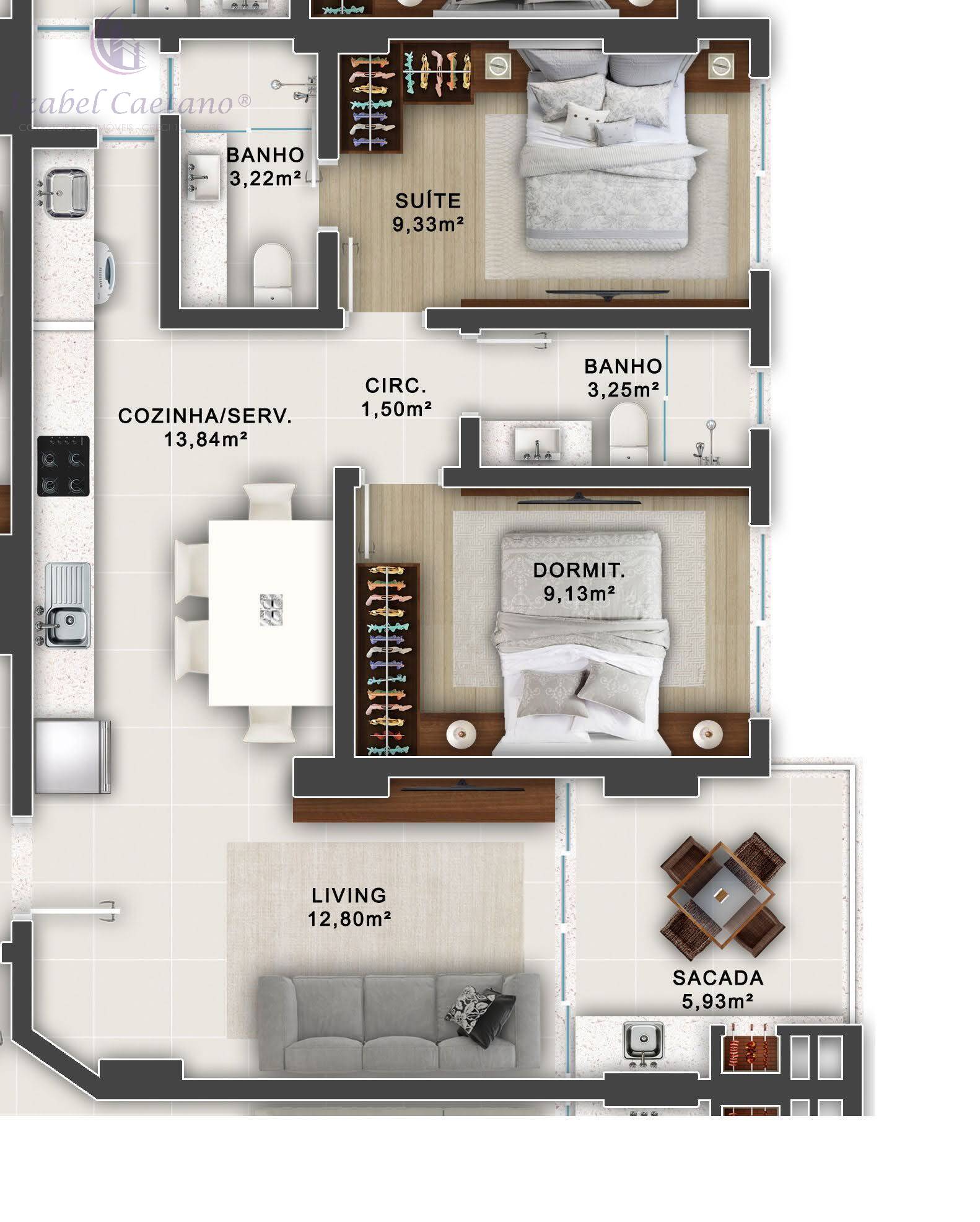 Apartamento, 2 quartos, 69 m² - Foto 11
